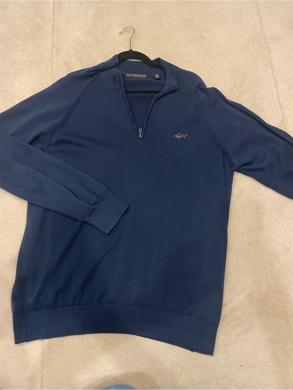 Greg Norman Collection Navy Quarter-Zip Pullover Sweater